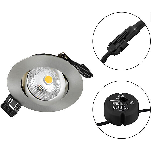 EVN-Lichttechnik LED Einbauleuchte 230V 830, dim., eds-opt. S061302